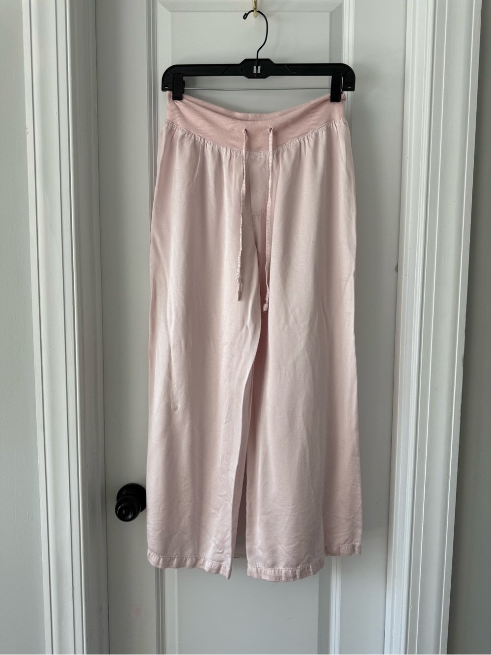 Vintage Light Pink Wide-Leg Lounge Pants